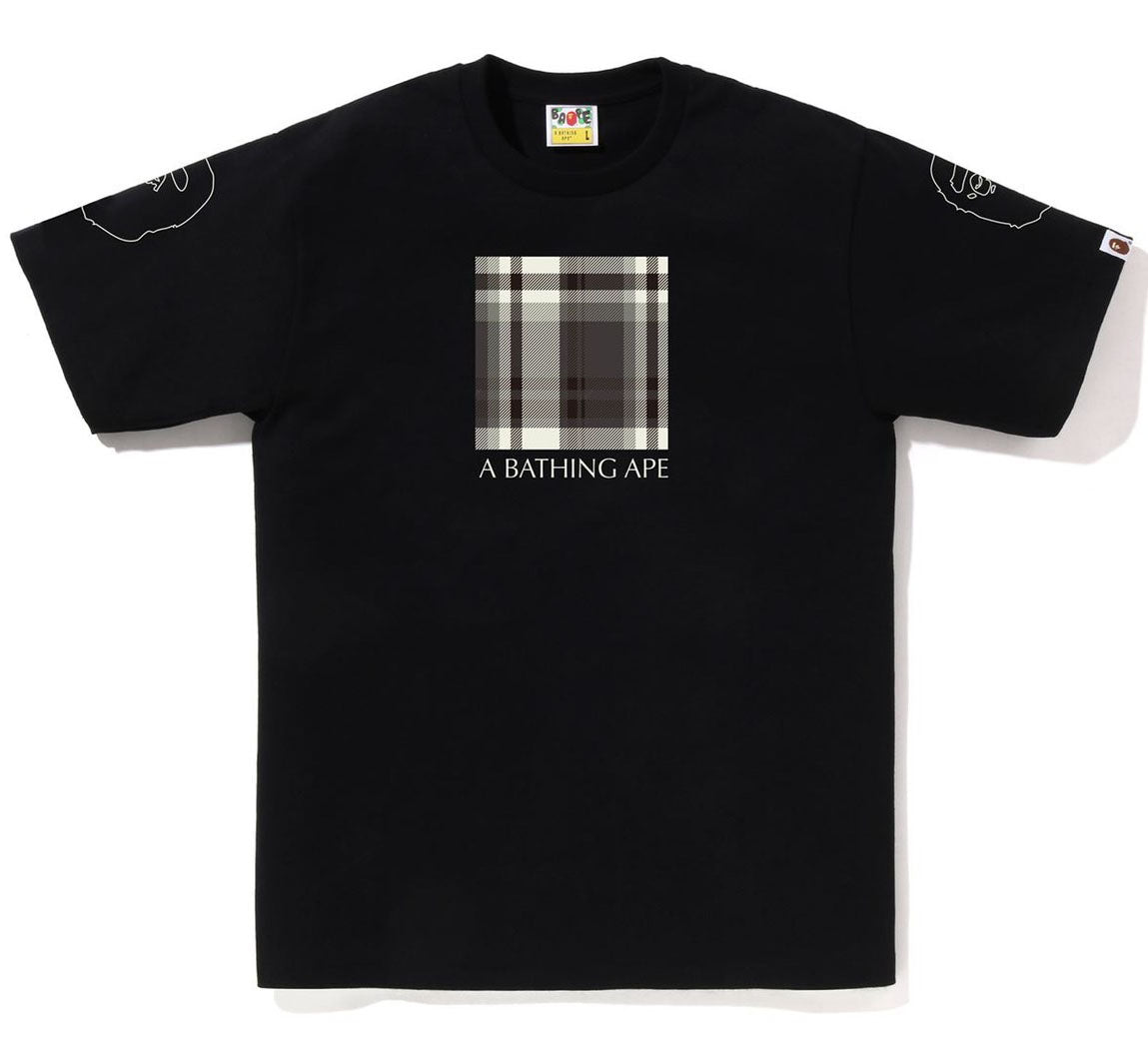 A BATHING APE BAPE CHECK BOX TEE