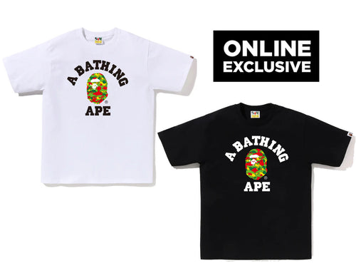 A BATHING APE STA CAMO COLLEGE TEE ONLINE EXCLUSIVE BAPEC SPECIAL PREORDER