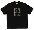 A BATHING APE BLUR LOGO RELAXED FIT TEE