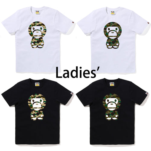 A BATHING APE Ladies' 1ST CAMO BIG BABY MILO TEE