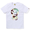 A BATHING APE Ladies' MAP CAMO BIG BABY MILO TEE