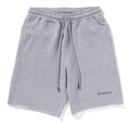 A BATHING APE RAW EDGE LOOSE FIT SWEAT SHORTS