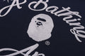 A BATHING APE CHAIN STITCH COLLEGE RELAXED FIT TEE