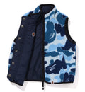 A BATHING APE BAPE KIDS ABC CAMO BOA RIPSTOP REVERSIBLE VEST