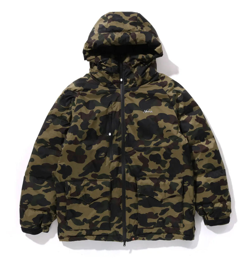 A BATHING APE BAPE x NANGA 1ST CAMO AURORA TEX DOWN JACKET