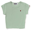 A BATHING APE Ladies' APE HEAD ONE POINT CROPPED TEE