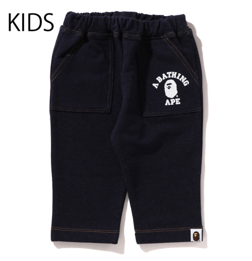 A BATHING APE BAPE KIDS COLLEGE BABY PANTS