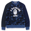 A BATHING APE COLOR CAMO COLLEGE CREWNECK