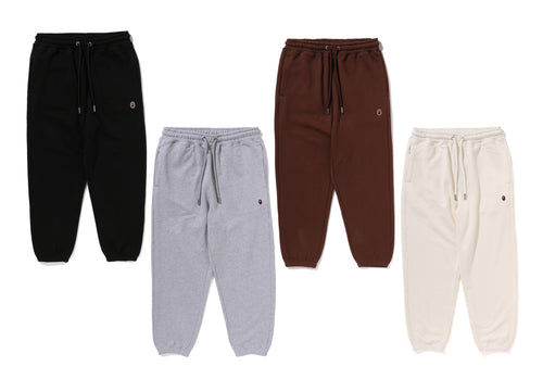 A BATHING APE PNE POINT RELAXED FIT SWEAT PANTS