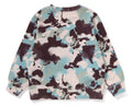 A BATHING APE BAPE KIDS MAP CAMO BAPE CREWNECK SWEATSHIRT