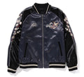 A BATHING APE BAPE BLACK SOUVENIR JACKET