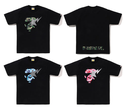 A BATHING APE ABC CAMO APE FACE STA TEE