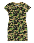 A BATHING APE Ladies' ABC CAMO JERSEY DRESS