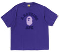 A BATHING APE PIXAL COLLEGE RELAXED FIT TEE