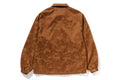 A BATHING APE SOLID CAMO JACQUARD NYLON REVERSIBLE COACH JACKET