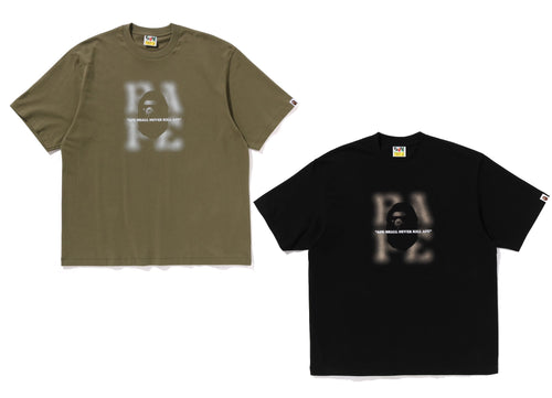 A BATHING APE BLUR LOGO RELAXED FIT TEE