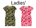 A BATHING APE Ladies' ABC CAMO JERSEY DRESS