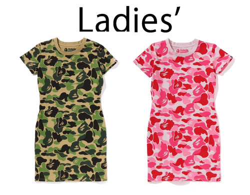 A BATHING APE Ladies' ABC CAMO JERSEY DRESS