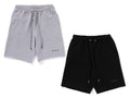 A BATHING APE RAW EDGE LOOSE FIT SWEAT SHORTS