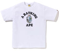 A BATHING APE FLORAL CAMO COLLEGE TEE