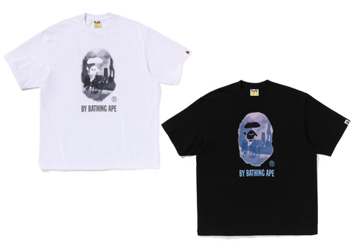 A BATHING APE PAINTING BY BATHING APE RELAXED FIT TEE