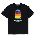 A BATHING APE Ladies' CRYSTAL APE HEAD OVERSIZED TEE