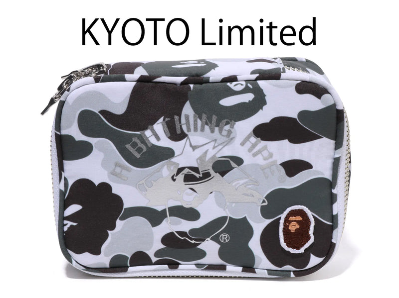 A BATHING APE KYOTO CAMO SASMURAI AMENITY POUCH KYOTO LIMITED