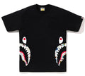 A BATHING APE FLORAL CAMO SIDE SHARK TEE