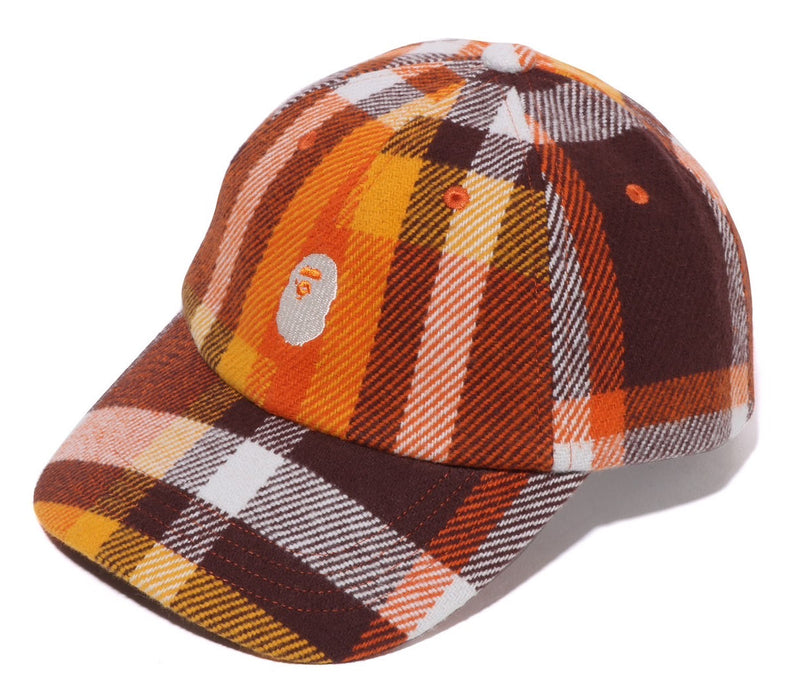 A BATHING APE BAPE CHECK PANEL CAP