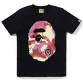 A BATHING APE Ladies' MAP CAMO BIG APE HEAD TEE