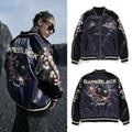 A BATHING APE BAPE BLACK SOUVENIR JACKET