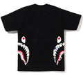 A BATHING APE FLORAL CAMO SIDE SHARK TEE