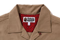 A BATHING APE DRAGON EMBROIDERY OPEN COLLAR SHIRT