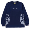 A BATHING APE JAPANESE TATTOO SIDE BIG APE HEAD L/S TEE