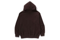 A BATHING APE ONE POINT RELAXED FIT ZIP HOODIE