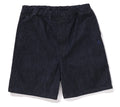 A BATHING APE ONE POINT RELAXED FIT 13oz DENIM SHORTS