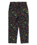 A BATHING APE NEON CAMO RELAXED FIT TRACK PANTS