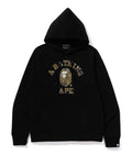 A BATHING APE BITMAP COLLEGE PULLOVER HOODIE