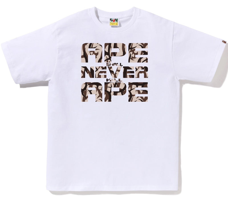 A BATHING APE TRIAL CAMO ASNKA TEE