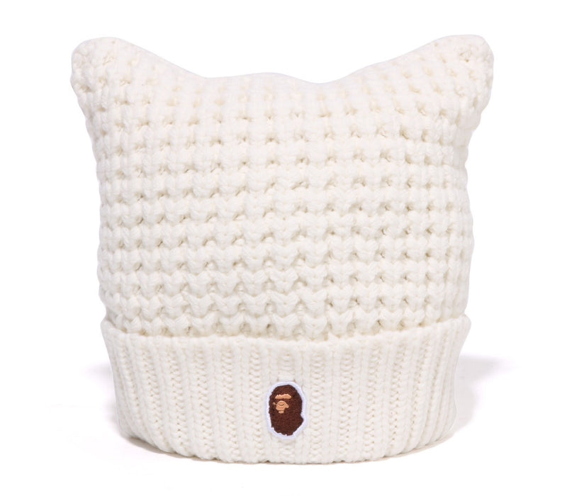 A BATHING APE Ladies' CAT EAR KNIT CAP