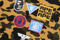 A BATHING APE BAPE KIDS 1ST CAMO PATCH PRINT SHARK ZIP HOODIE