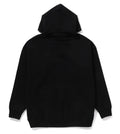 A BATHING APE Ladies' CRYSTAL APE HEAD OVERSIZED PULLOVER HOODIE