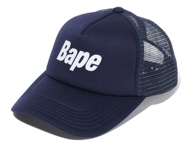 A BATHING APE BAPE LOGO MESH CAP -ONLINE EXCLUSIVE