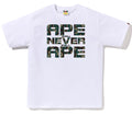 A BATHING APE TRIAL CAMO ASNKA TEE