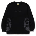 A BATHING APE JAPANESE TATTOO SIDE BIG APE HEAD L/S TEE