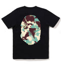 A BATHING APE Ladies' MAP CAMO BIG APE HEAD TEE