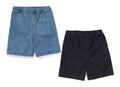 A BATHING APE ONE POINT RELAXED FIT 13oz DENIM SHORTS