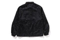 A BATHING APE SOLID CAMO JACQUARD NYLON REVERSIBLE COACH JACKET