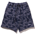 A BATHING APE 1ST CAMO HEAVY WASHED RELAXED FIT SWEAT SHORTS