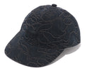 A BATHING APE LINE CAMO JACQUARD MULTI LOGO DENIM CAP